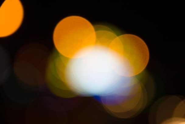 Renkli bokeh arkaplan, floresan ışıklar - Fotoğraf, Görsel