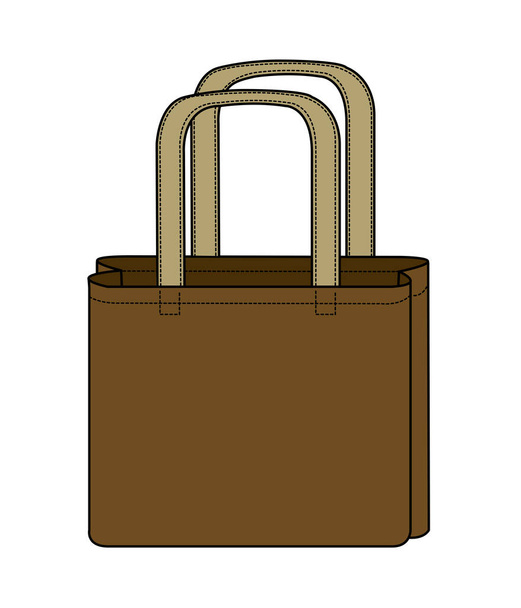Vector Illustratie van Tote Bag - Vector, afbeelding