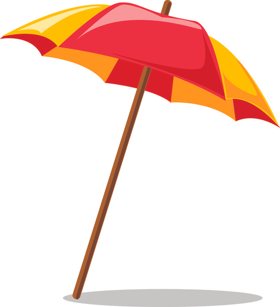 Travel icon, umbrella - Vector, imagen