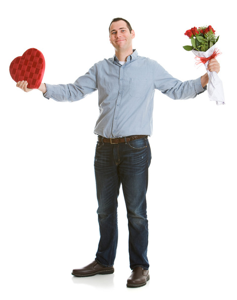 Valentine: Man Confident About Valentine's Day - Foto, imagen