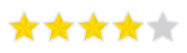 icône de notation cinq étoiles (4) - Vecteur, image