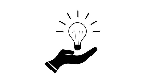 Símbolo de solución, icono de la lámpara, idea
 - Foto, imagen