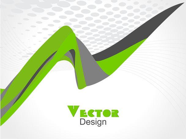 Abstract color wave design element, vector - Вектор, зображення