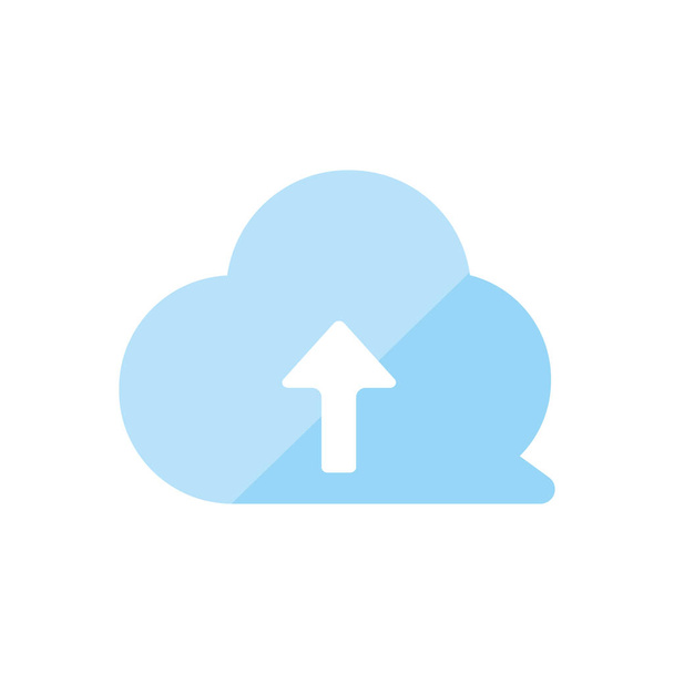 Subir icono de color (nube
) - Vector, Imagen