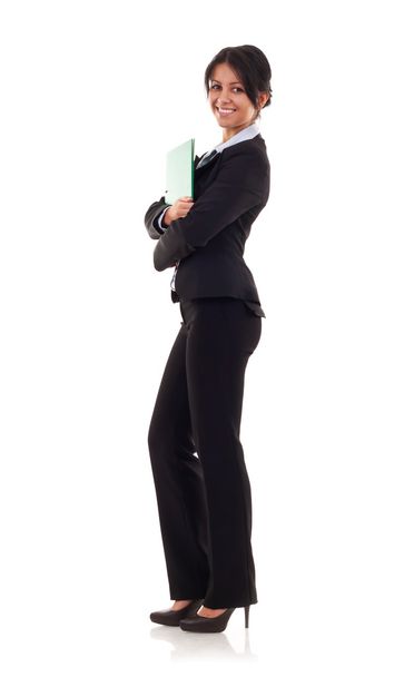 Business woman holding a folder - Foto, Imagen