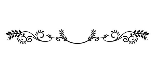 decorative vintage border illustration (natural plant) - Vector, Image