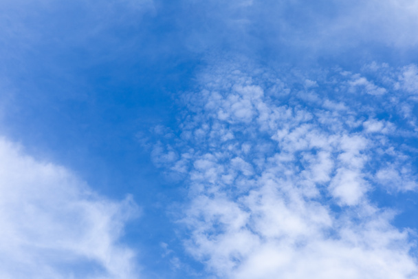 blue sky with white clouds in summertime  - Photo, Image
