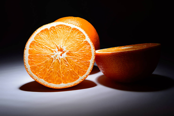 Orange Fruit in Selective Lighting. - Fotografie, Obrázek