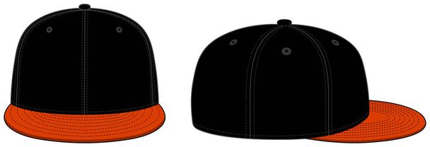 Modèle de casquette de baseball illustration vectorielle - Vecteur, image