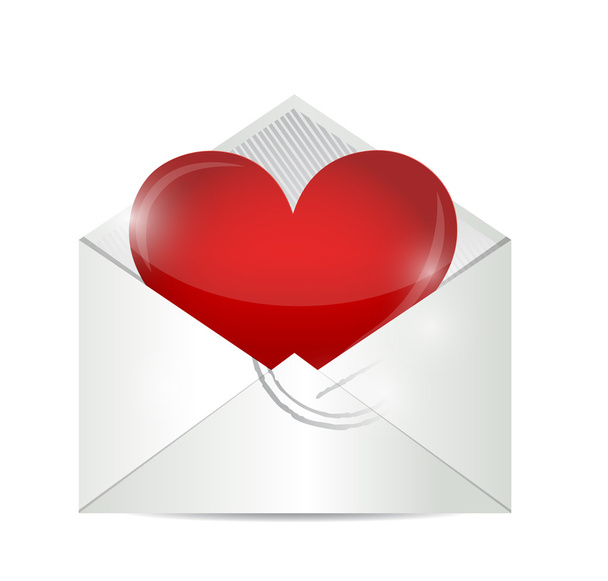 love letter illustration design - Фото, изображение