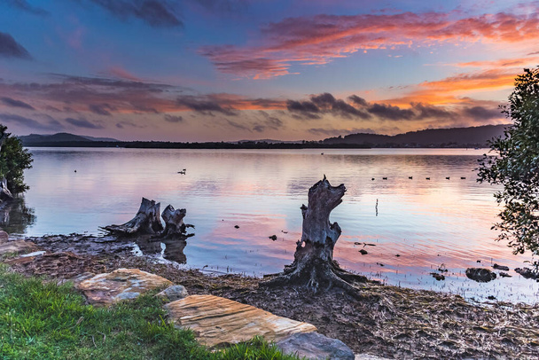 Capturing the sunrise from Woy Woy Waterfront on the Central Coast, NSW, Australia. - Foto, Bild