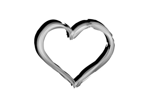 великий логотип серця ізольований на білому тлі стиль ілюстрації
  - Фото, зображення