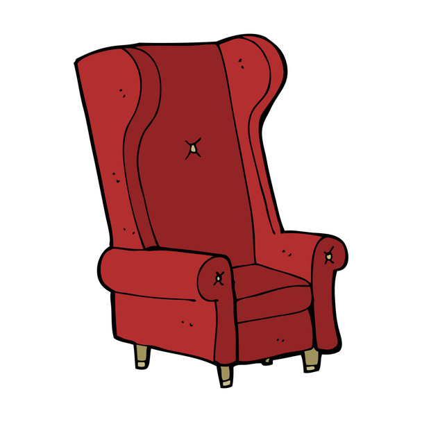 παλιά καρέκλα κινουμένων σχεδίων - Διάνυσμα, εικόνα