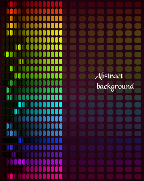 Rainbow Equalizer on dark background - Wektor, obraz