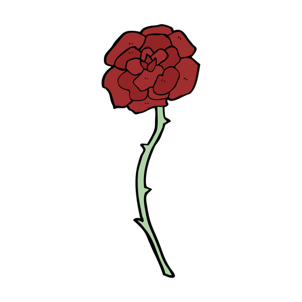 Rose Tattoo Cartoon - Vektor, Bild