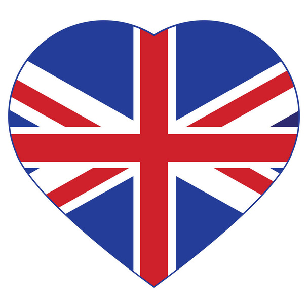 United Kingdom,of vector flag, icon sticker. - Vektör, Görsel