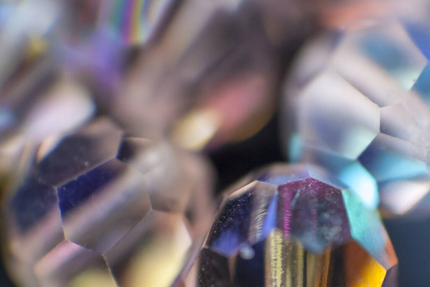 Abstrait fond flou doux avec des perles de verre opalecent
 - Photo, image