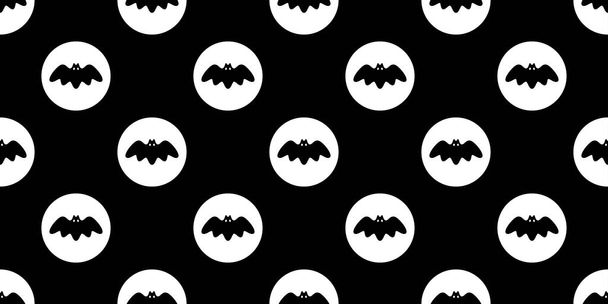 bat seamless pattern vector Halloween dracula Vampire ghost polka dot cartoon illustration gift wrap white design - Διάνυσμα, εικόνα