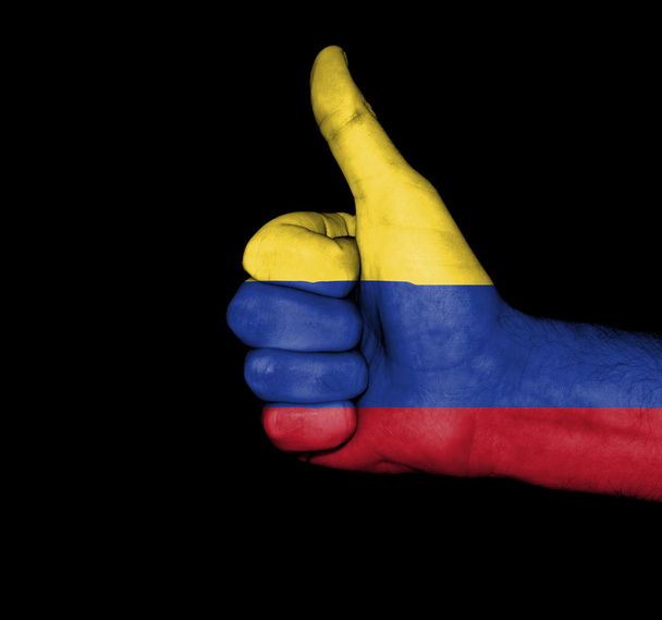 Flaga Kolumbii pięść - Φωτογραφία, εικόνα