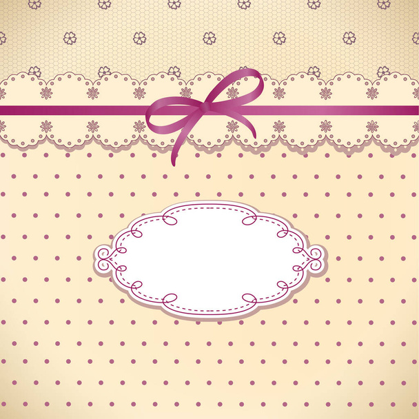 Template frame design for greeting card - Vector, Image