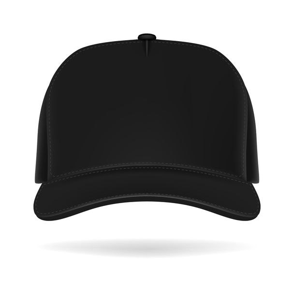 Siyah beyzbol şapkası. - Fotoğraf, Görsel