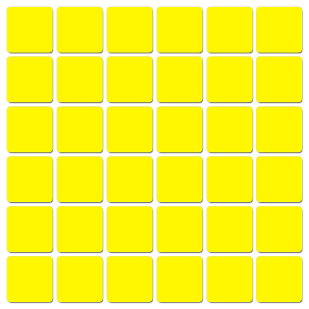 Una semplice griglia astratta di quadrati giallo brillante o motivo di piastrelle su uno sfondo bianco
  - Foto, immagini