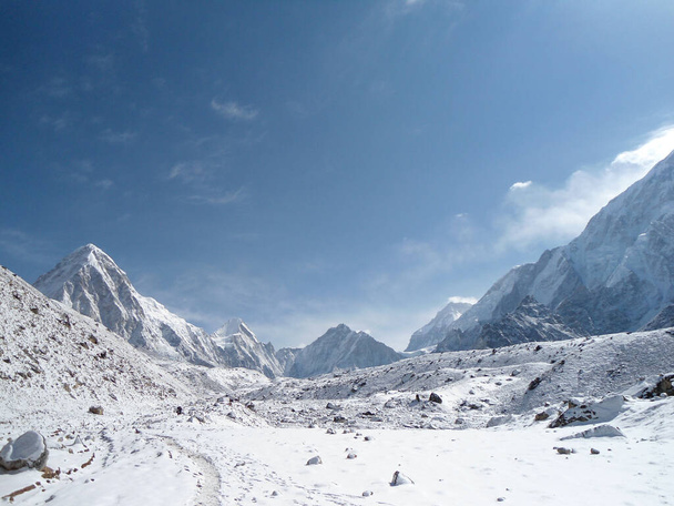 Úžasná zasněžená krajina v základně Everest trek - Fotografie, Obrázek