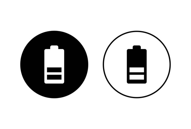 Iconos de batería sobre fondo blanco. Batería vector ico
 - Vector, imagen