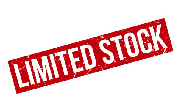 Limited Stock Rubber Stempel. Red Limited Stock Rubber Grunge Stempel Seal Vector Illustration - Vector - Vektor, Bild