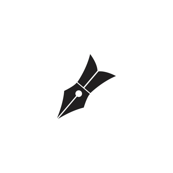 Plantilla de icono de pluma Diseño de ilustración vectorial
 - Vector, Imagen