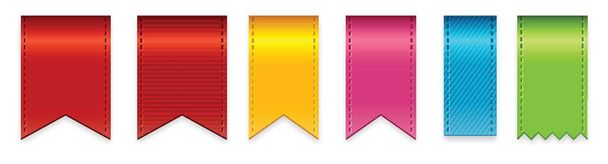 set of colorful ribbons - Vector, Image