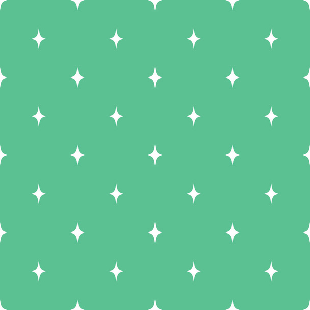 ベクトルシームレスな星のパターン、柔らかい緑の色の星の背景。包装、包装紙、繊維などに使用できます。. - ベクター画像