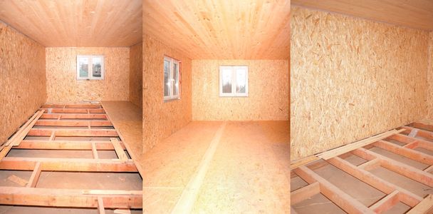 gebouw kamers met hout trim - Foto, afbeelding