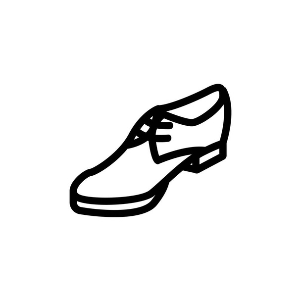 icône de chaussure d'affaires vecteur. enseigne de chaussures d'affaires. illustration de symbole de contour isolé - Vecteur, image