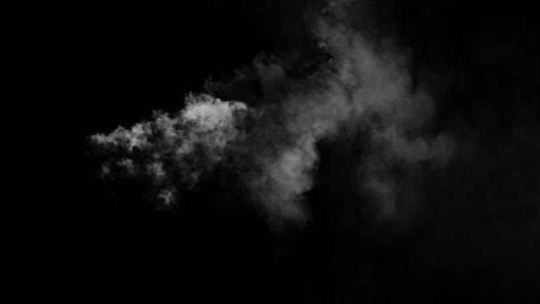 Nuages de fumée réalistes au sol de haut en bas avec couche de brouillard atmosphérique de fumée de glace carbonique de canal alpha (fond de la séquence) pour différents projets - Séquence, vidéo