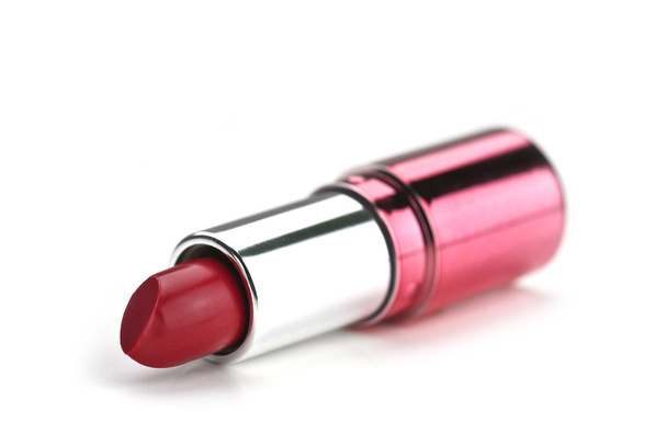 Red lipstick on white background - Photo, Image