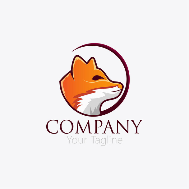 cabeza Fox logo diseño mascota vector ilustración creativa
 - Vector, Imagen
