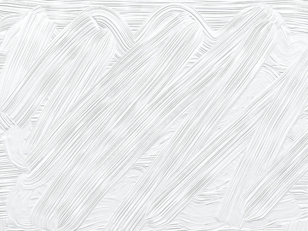 Eine weiße Farbe Textur Hintergrund mit Pinselstrichen - Foto, Bild