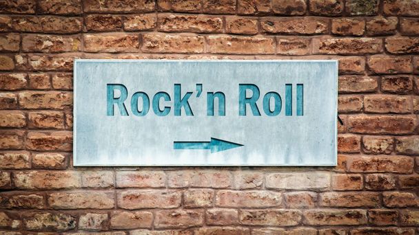 Calle Firme la Dirección Camino a Rockn Roll
 - Foto, Imagen