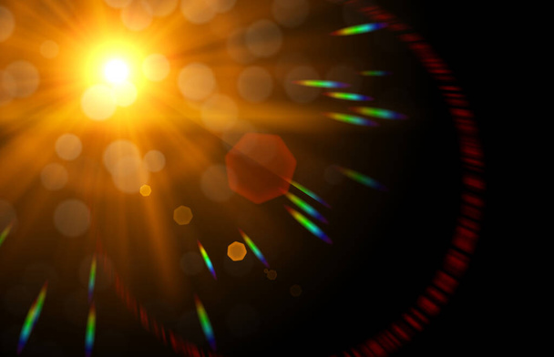 сонячна лінза спалахує світло
 - Фото, зображення