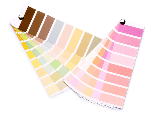 Palettes de couleurs sur fond blanc - Photo, image