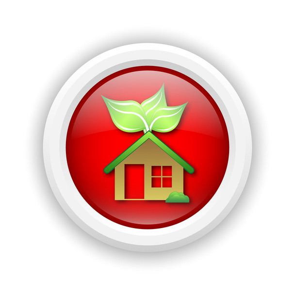 Eco house icon - Photo, Image