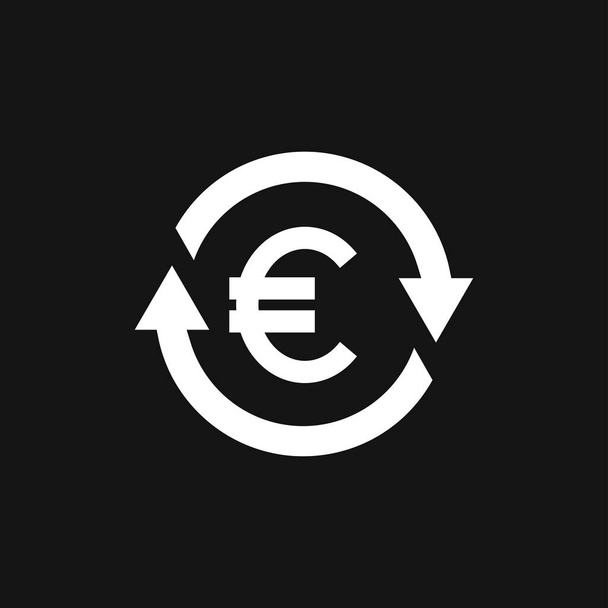 Transfer-Symbol. Geldsymbol isoliert auf Hintergrund. - Vektor, Bild