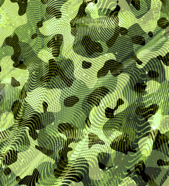 Monimutkainen viidakko naamiointi kuvio vihreä ja musta käytettäväksi tausta - Valokuva, kuva