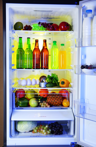 Refrigerator full of food - Photo, Image