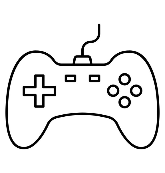 Controlador de jogo Ícone de vetor de estilo de linha que pode facilmente modificar ou editar
 - Vetor, Imagem