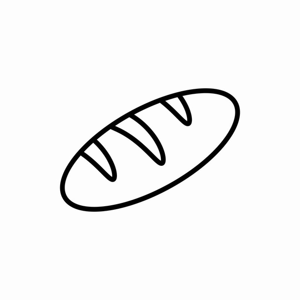 Schets brood icon.Bread vector illustratie. Symbool voor web en mobiel - Vector, afbeelding