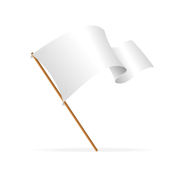 White flag - Vektor, Bild