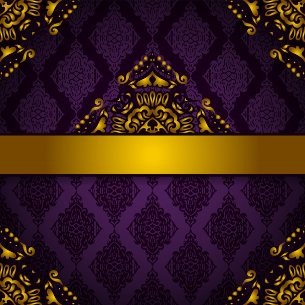 Luxury Royal Vector card Frame Background - Vector, Image