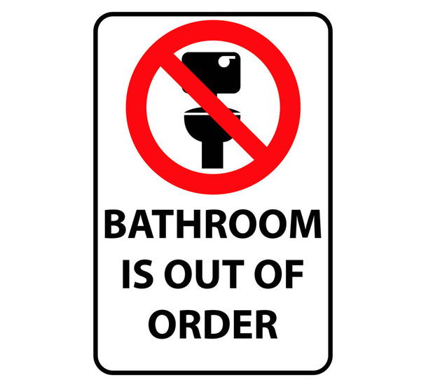 Banheiro está fora de ordem sinal
 - Vetor, Imagem
